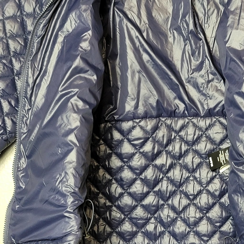 Sam Edelman Puffer Jacket Full Zip Pockets Size XL Quilted Hi Low Puffer Jacket - Picture 4 of 10